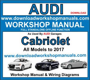 audi Cabriolet workshop service repair manual download